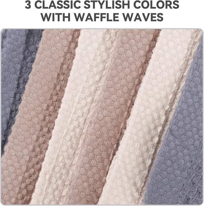 Egles 6 Pack Kitchen Dishcloths 100% Cotton, 12 x 12 Inch | Waffle Dish Cloths, Soft, Absorbent and Quick-Drying Dish Towels, for Washing Dishes