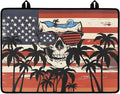 Skull Palm Tree Fireproof Stove Top Covers for Electric Stove, Waterproof & Heat Resistant Mat for Glass Top, Induction Cooktop Protector Home Kitchen Decor