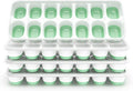 ChefAide Ice Cube Tray with Lid, 4 Packs 56 Cubes Durable Stackable Ice Cube Trays for Freezer with Removable Lids, Easy-Release Plastic & Silicone Ice Tray for Cocktail, Coffee