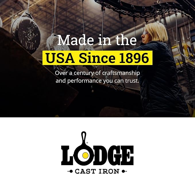 Lodge Cast Iron Combo Cooker - PFAS-Free 2-in-1 3.2 Quart Deep Pot and 10.25 Inch Skillet Set - Dutch Oven with Skillet Lid for Sourdough, Frying, and Camping - Made in the USA