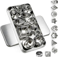 30Pcs Mini Cookie Cutter Set，Stainless Steel Multi Shapes Kit Cutters for Baking, Holiday Cookies, Small Stainless Steel Fruit Veggie Tiny Polymer Clay Cutters for Kids