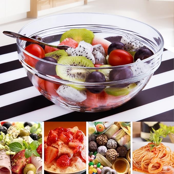 Maredash Mini Bowls 4 Inch Glass Bowls Set of 16 | For Kitchen Prep, Dessert, DipsCandy Dishes,small glass bowls ,prep bowls,pyrex bowls