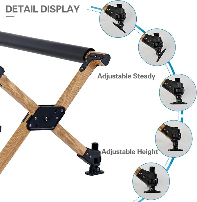 Ablazer Folding Cooler Stand with Carry Bag, Anti-Slip for Camping Hiking BBQ Cooking Picnic Outdoor, Light Weight Foldable Fridge Ice Box Holder