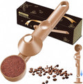 Coffee Scoop with Funnel for Reusable K Cup, 2 TBSP Measuring Spoon | Mess-Free Funnel Design, Sliding Leveler for Precise 2 TBSP, Long Handle for Coffee, Protein Powder & Tea (1-Pack)