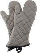 ARCLIBER 16" Quilted Terry Oven Mitts 1 Pair Heat Resistant Kitchen | Quilted Lining, 1 Pair, Heat Resistant, Classic, Cotton Blend, Cooking, Baking, Grilling, Non-Slip Grip