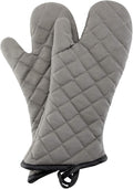 ARCLIBER 15" Terry Oven Mitts 1 Pair Flame Resistant Heat Resistant | Quilted Lining, 1 Pair, Heat Resistant, Classic, Cotton Blend, Cooking, Baking, Grilling, Non-Slip Grip