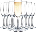 UMEIED Champagne Glasses, Set of 12 Champagne Flutes with Classic Shape, Long stem Sparkling Wine glasses for Wedding, Restaurant, Bar, Wine Toasting, Clear