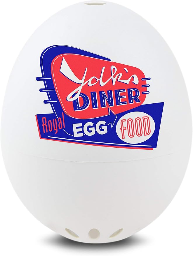 50s BeepEgg – Egg Timer for Boiling Eggs – Musical Egg Cooker for Soft, Medium, Hard Boiled Eggs – Food Safe – Singing Floating Egg Timer – Egg Cooker for 3 Levels of Doneness - Brainstream