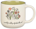 Christian Art Gifts Large Ceramic Coffee & Tea Mug for Women & Friends: Sweet Friendship - Proverbs 27:9 Scripture, Cute Microwave/Dishwasher Safe Floral Cup, Sage Green/White, 15 oz.