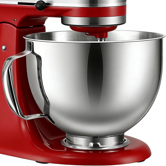 5QT Stainless Steel Mixer Bowl for KitchenAid Tilt Head Stand Mixer | Fits 4.5-5 Quart Models, for KitchenAid Mixer Bowl, for KitchenAid Accessories and Attachments, Dishwasher Safe