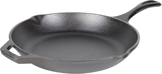 Lodge Chef Collection 10" Pre-Seasoned Cast Iron Skillet - Kitchen Essential for Frying & Searing