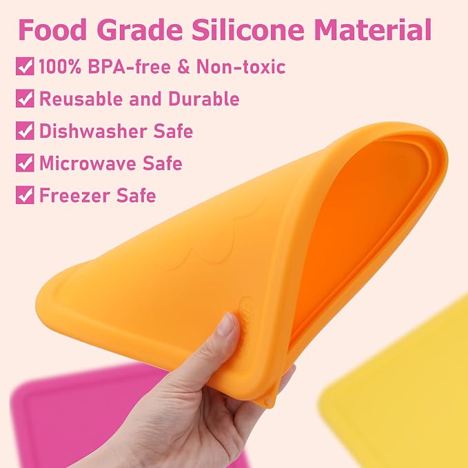 11 Cup Rectangle Silicone Storage Cover Lids Replacement for Pyrex 7212-PC Glass Bowls, (Container not Included) 2 Pack, Microwave, Dishwasher and Freezer Safe