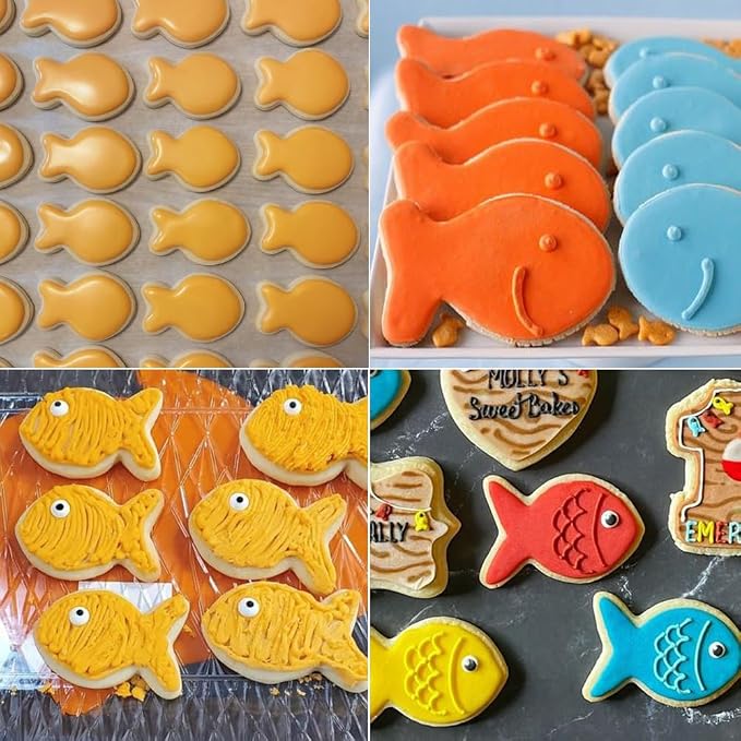 MrCookie Goldfish/Fish Cookie Cutters Stainless Steel.