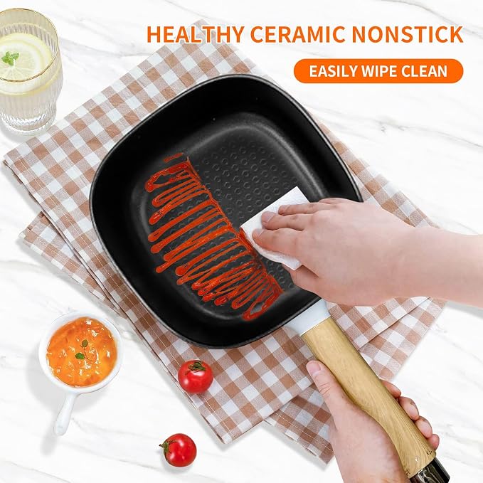 Audecook 2L Hot Pot Electric, Non-Stick electric pot, Portable Pot lazy | Dual Power Control Electric Pot For Cooking Steak, Egg, Ramen, Oatmeal & Soup | Portable Pot for Dorm, RV, Travel & Camping