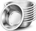 304(18/8) Stainless Steel Mixing Bowls for Kitchen, 8 Pack 7" 21.22 fl.oz Metal Mixing Bowls Set Stackable for Baking Serving Cooking Food Prep Storage Dishwasher Safe Lightweight
