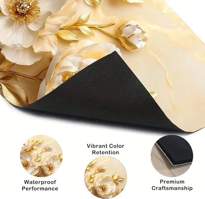 Nuxovilar Floral Stove Cover Diatom Mud 28.35x20.47 In | Glass Protector Countertop Mat Counter Saver Cooktop Cover Kitchen Dining Room Home (Floral Design Pattern)