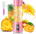 Portable Personal Size Mini Blender - 2026 New Upgrade Smoothies Blender | Small Blender with 380Ml Traveling BAP Free Cup for Sports/Home, 6 Blades Easily Squeeze Fresh Juice, 20000Rpm/Min Speed