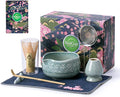 Buucup Blue Matcha Set, Ceramic Bowl Kit with Bamboo Whisk & Tools | Complete 7-piece Japanese-style matcha kit with bowl, whisk, scoop, holder, sifter and tea towel for daily tea rituals.