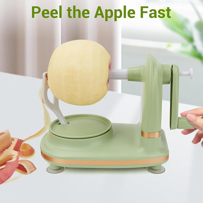 Apple Peeler, 8 Wedges Apple Peeler Slicer Corer, Apple Slicer, Stainless Steel Blades