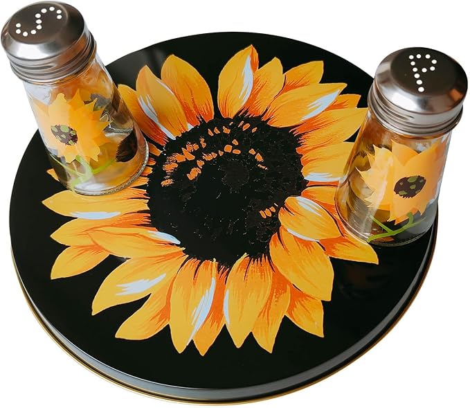 Kerixi Electric Stove Burner Covers Range Top For Expanding Counter Space Stovetop Decor (Sunflower)