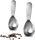 U-Taste 18/8 Stainless Steel Coffee Scoop: 1 Tbsp Scoop Measure Spoon, 2Pcs | Stainless Steel Tablespoon Measuring Spoon, Tablespoon Coffee Spoons, Short Handle Tbsp Scooper for Ground Coffee Bean Powder