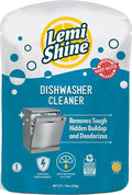 Lemi Shine Natural Dishwasher Cleaner and Deodorizer - 1.76 oz | Hard Water Citric Acid Cleaning Powder - Lemon Scented Eco-Friendly Dishwasher Cleaner & Deodorizer