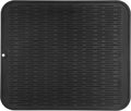 MicoYang Silicone Dish Drying Mat for Multiple Usage,Easy clean,Eco-friendly,Heat-resistant Silicone Mat for Kitchen Counter or Sink,Refrigerator or Drawer Liner Black 2XL 24 inches x 18 inches