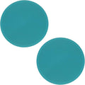 uxcell 2pcs Silicone Trivet Mats 7.9" Dia Round Non-Slip Silicone Pot Holders for Hot Pots and Pans, Heat Resistant Hot Pads for Kitchen Hot Dishes Table Countertops, Cyan