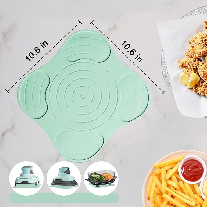 Air Fryer Trivets Silicone for Ninja Crispi, Hot Pads for Ninja Crispi Airfryer Accessories, Versatile Kitchen Countertop Potholders Suitable for Fondue Mats and Spoon Rests
