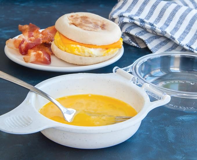Nordic Ware 3-in-1 Breakfast set, 2-Piece, White