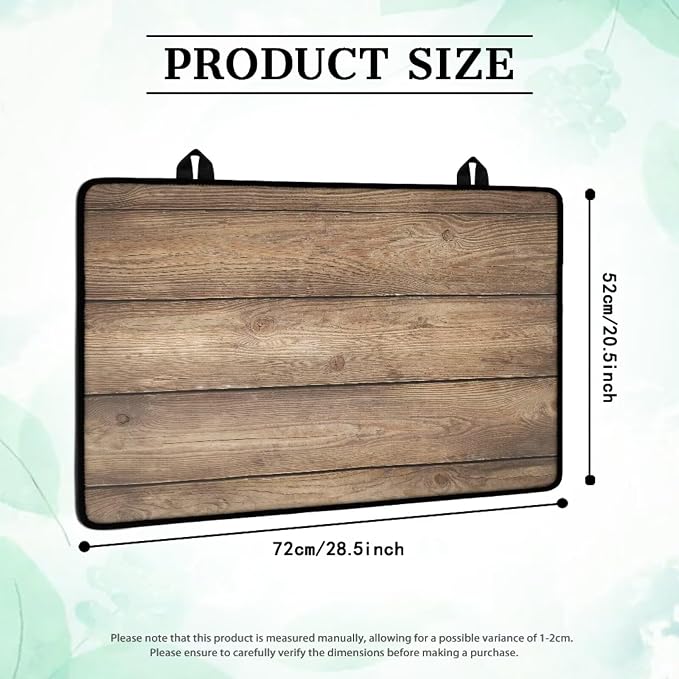 Brown Wood Grain Stove Top Covers for Electric Stove Rustic Western Wooden Planks Glass Top Gas Stove Pad Heat Resistant Range Cooktop Mat for Kitchen 28"x20"