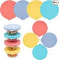 8 Packs Silicone Replacement Lids for Pyrex and Anchor Hocking Glass Custard Cups 6oz, Prepware Dessert Cup Cover, Silicone Lids for Food Storage, Dishwasher Safe (Lids Only)
