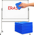 50 Pcs Dry Erase Cloth,6 X 6 Inch,Green/Blue/Yellow/Pink/Orange | Cleaning Rags Reasonable Whiteboard Cloth Kitchen Towels Microfiber Towels Cars Wash