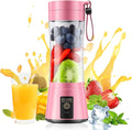 Portable Personal Size Mini Blender - Small Blender Make Smoothies & Shakes | Small Blender with 6 Stainless Steel Blades, BAP-Free, Easy Clean, Powerful Blending Freshly Squeezed in Sports/Office/Gym