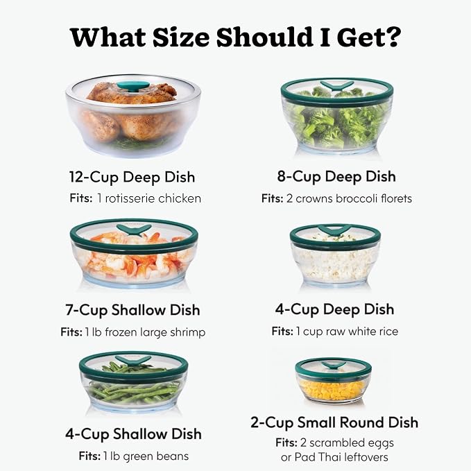 Anyday 12-Cup Microwave Rice Cooker, Glass Lid (Kale) | Microwavable Safe Cookware, Grains, Vegetable Steaming, BPA & Plastic Free, Even Reheating, Stackable Airtight Container
