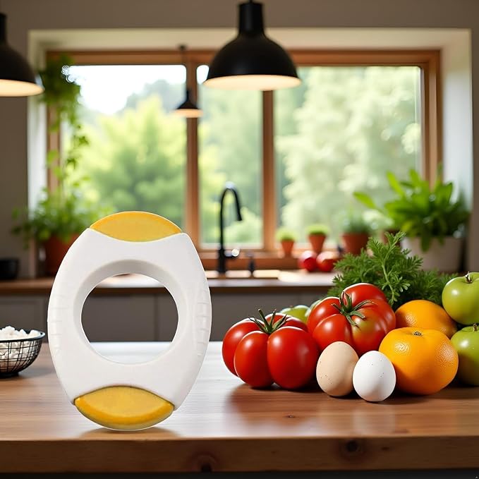 Yellow Egg Cracker Tool, Shell Opener Topper Cutter Separator for Quickly Cutting Off Tops of Eggs, Kitchen Gadgets Scissors