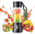 12oz Personal Mini Portable Blender - Small Size Blender | Leak-Proof Travel Small Blender, Quick Mix, Easy Clean, 6 Steel Blades, Lightweight, Freshly Squeezed in Gym/Office/Travel