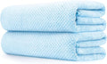 MaopaoBeauty 2 Pack Oversized Bath Towel Set 35in x 70in Bath Sheets for Shower Pool Beach Bathroom Super Absorbent Soft Quick Dry Blue Towels(2PCS Blue)