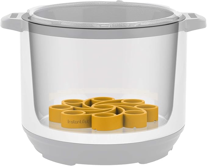 Instant Pot, Yellow Official Silicone Egg Rack, Compatible with 3-quart, 6-quart & 8-quart cookers