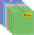 Cutting Mat 12x12 Compatible with Maker/Maker 3/Maker 4/Air 2/Explore 3/4, Variety Sticky（Standard,Light,Strong) Vinyl Mat(6Pack)
