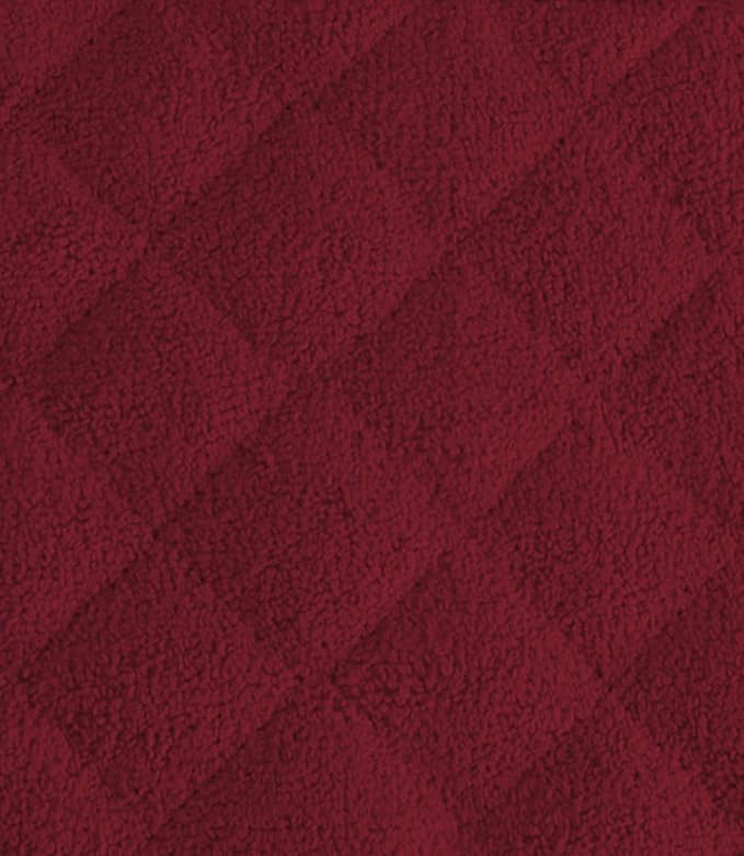 DII Basic Terry Collection Quilted 100% Cotton, Potholder, Wine, 3 Piece