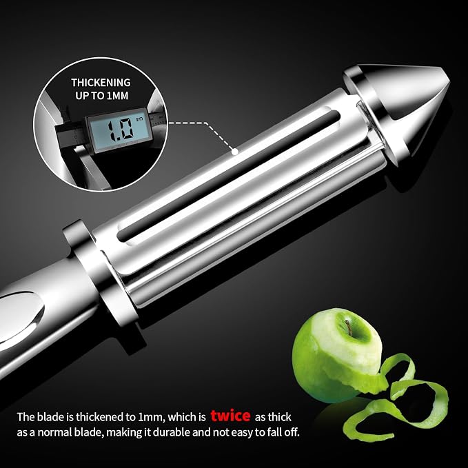 MAD SHARK Y & I Vegetable Peeler 2 Pack, Stainless Steel Serrated Blade Set | Ultra Sharp Vegetable Peelers for Kitchen,Non-slip Ergonomic Grip for Potatoes, Apples, Carrots, Fruits & Veggies
