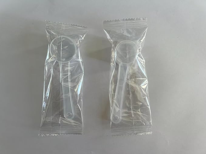 2-PACK 5g/5ML/10ML Clear Plastic Measuring Scoop with ML Scale for Creatine,Protein,Powders,Cooking,Recipes,Lab,Food Grade PP Material,BPA-free,Meets FDA Standards