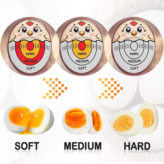 Nobleegg Egg Timer Pro2 Boiling Soft Medium Hard Eggs Kitchen Gadget Tricolor Certified