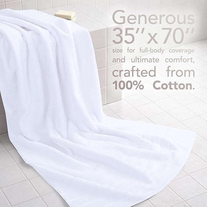 American Soft Linen 100% Cotton Luxury Turkish Towels, 35x70 XL Bath Sheet | Soft Absorbent Quick Dry OEKO Tex Standard 100 Certificated Durable Machine Washable Premium Hotel Quality