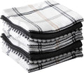 T-Fal Premium Waffle Dish Cloths: Highly Absorbent, Super Soft Long Lasting - 100% Cotton, 12"x13" Towel for Cleaning & Drying, (8-Pack), Neutral