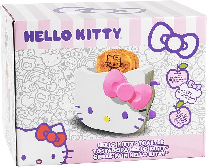 Uncanny Brands Deluxe 3D Sanrio Hello Kitty Toaster