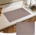 PATIKIL 30 x 21 Inch Stove Top Cover for Electric Stove, 1Pcs Silicone Stripe Mat for Glass Top Cover Non-Slip Glass Cooktop Protector for Kitchen Oven Dish Drying Mat, Brown