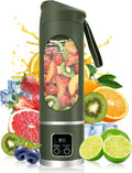 Personal Blender 500ml, USB-C, Ice Crush | BPA-free PCTG cup,304SS blades,50W ice crush,USB-C rechargeable,500ml lightweight,for gym/outdoor/beach/office/travel