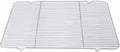 Winco Icing/Cooling Rack with Built-in Feet, 16.25-Inch by 25-Inch, Medium, Chrome | Integrated feet prevent sogginess, Great for Storage, Organization, Prep Stations and Foodservice
